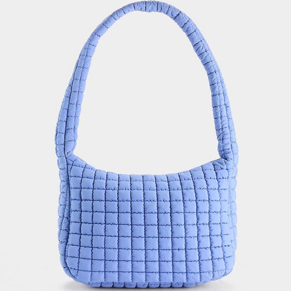 🆕 FLX Quilted Hobo Blue Shoulder Bag  NWT